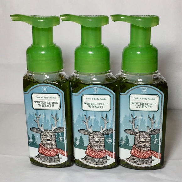 Bath Body Works Bath 3 Winter Citrus Wreath Foaming Hand Soap